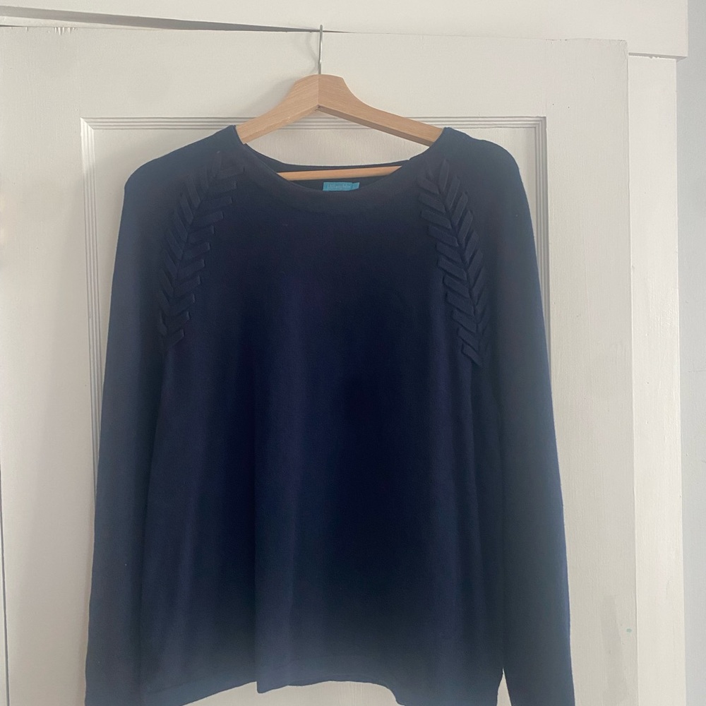 J. McLaughlin Deep Blue Knit Top